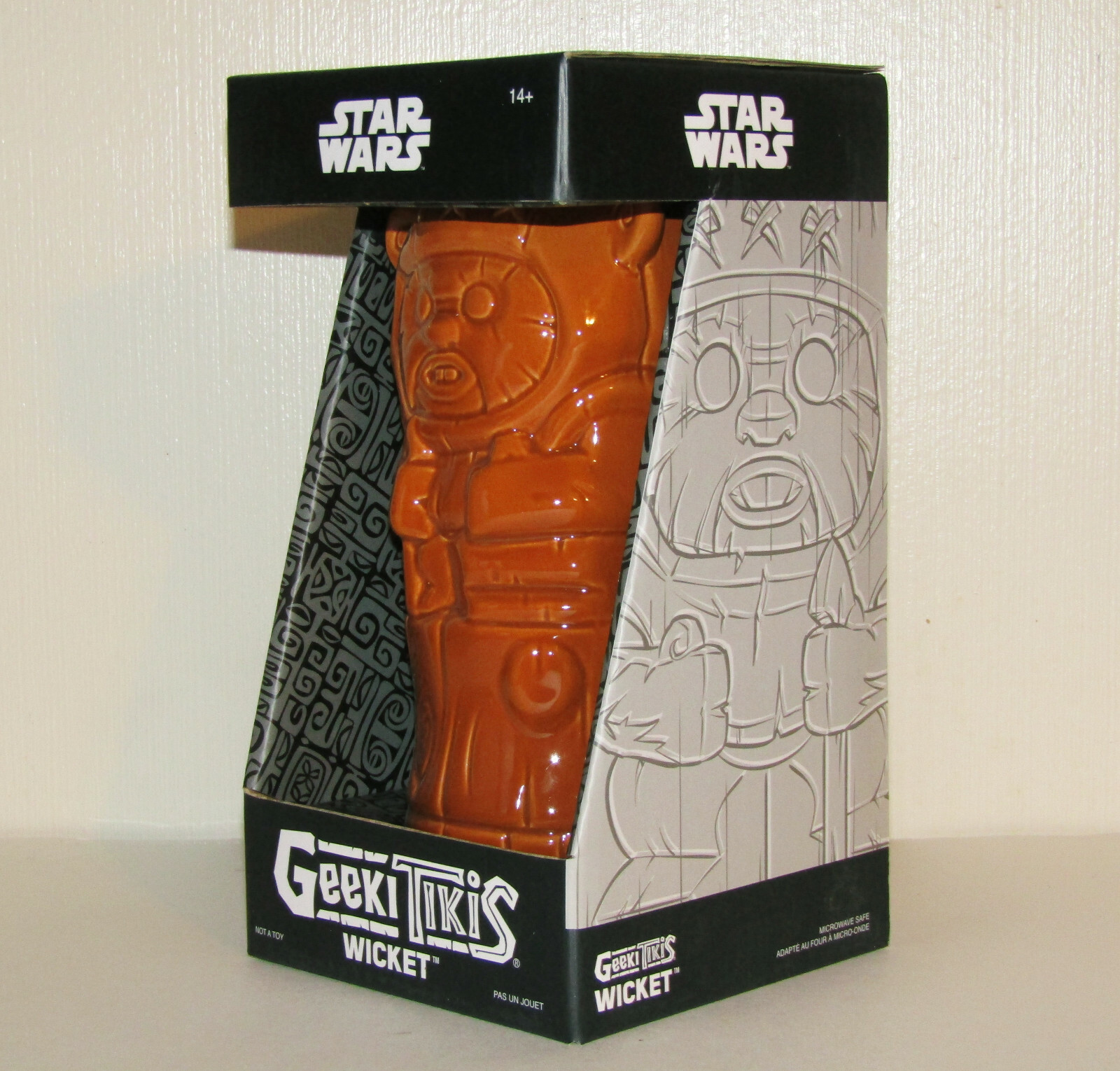 Star Wars Geeki Tikis Wicket Ewok Sculpted Mug Figure Ceramic Collectible New