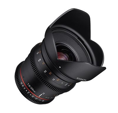 Rokinon 20mm T1.9 Cine DS AS ED UMC Wide Angle Cine Lens for Canon EF - DS20M-C
