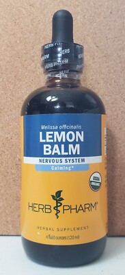 LEMON BALM HERB PHARM 4 Fl Oz NEW Calming Nervous System Best By 3/27