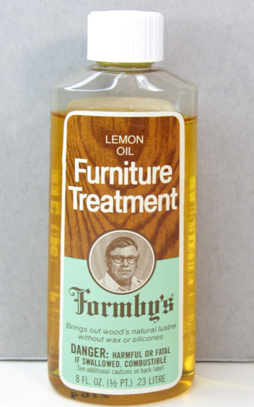 Vtg RARE Formby’s 1980 Lemon Oil Furniture Treatment 8oz Discontinued 95% Full