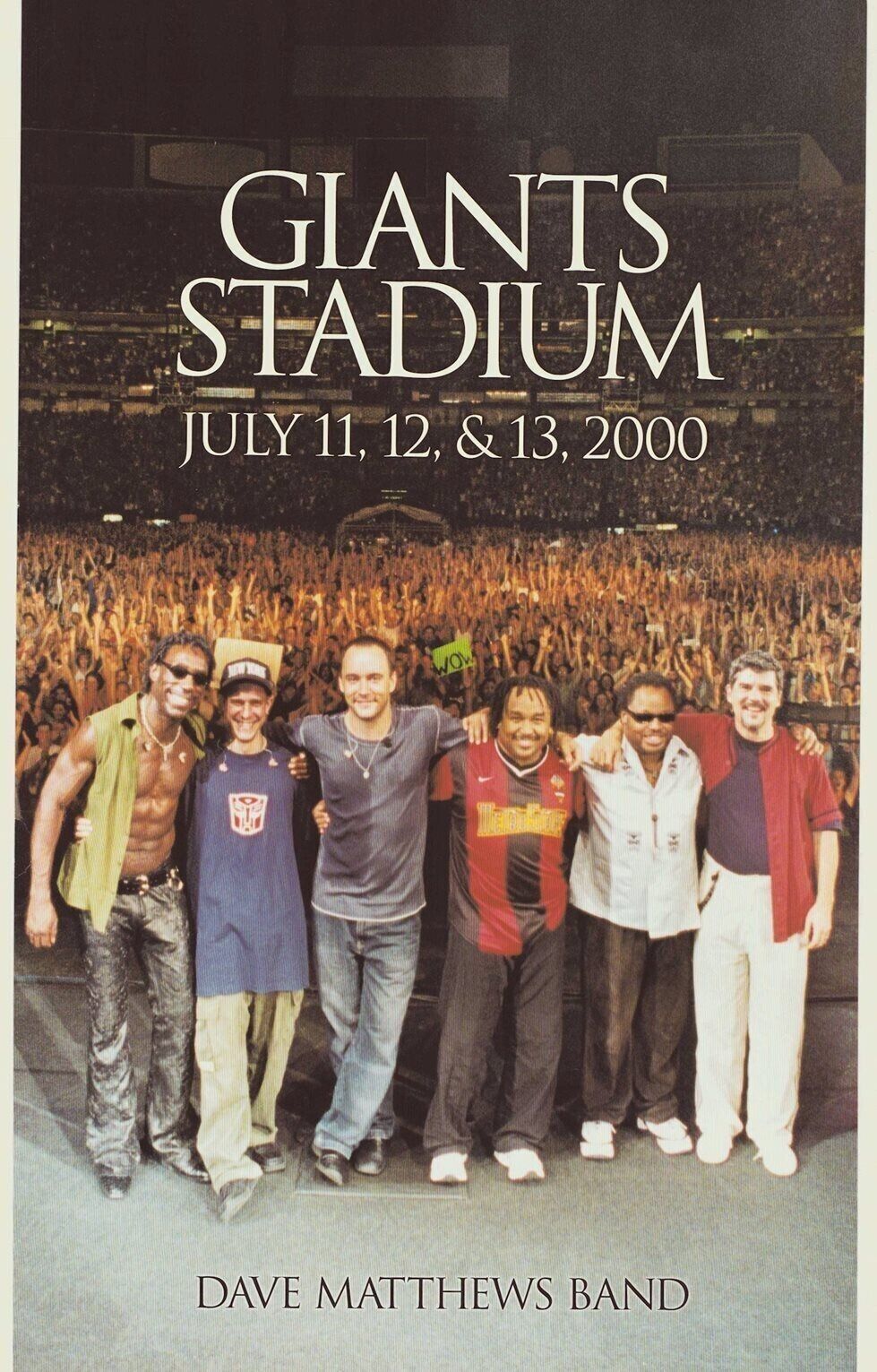 Dave Matthews Band Poster 7/11-13/2000 Giants Stadium Poster Dave Matthews Band Poster 7/11-13/2000 Giants Stadium Poster