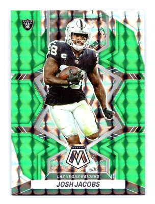 Josh Jacobs 2022 Panini Mosaic #116 Green Mosaic