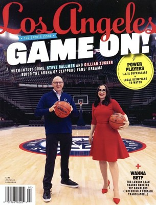LOS ANGELES LA MAGAZINE - Jul July Clippers Basketball Steve Balmer GAME ON