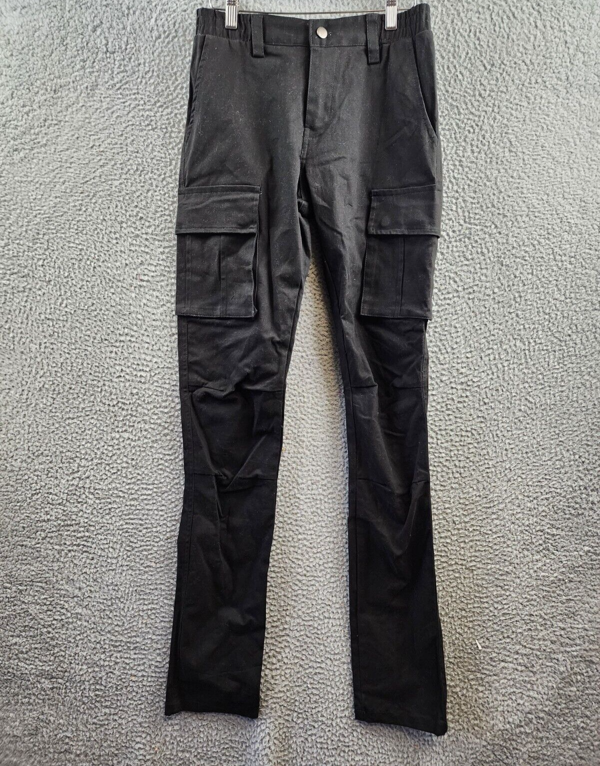 American Stitch Fixed Waist Pants Men's S Black Belt Loops Mid Rise Straight Leg - Picture 2 of 14