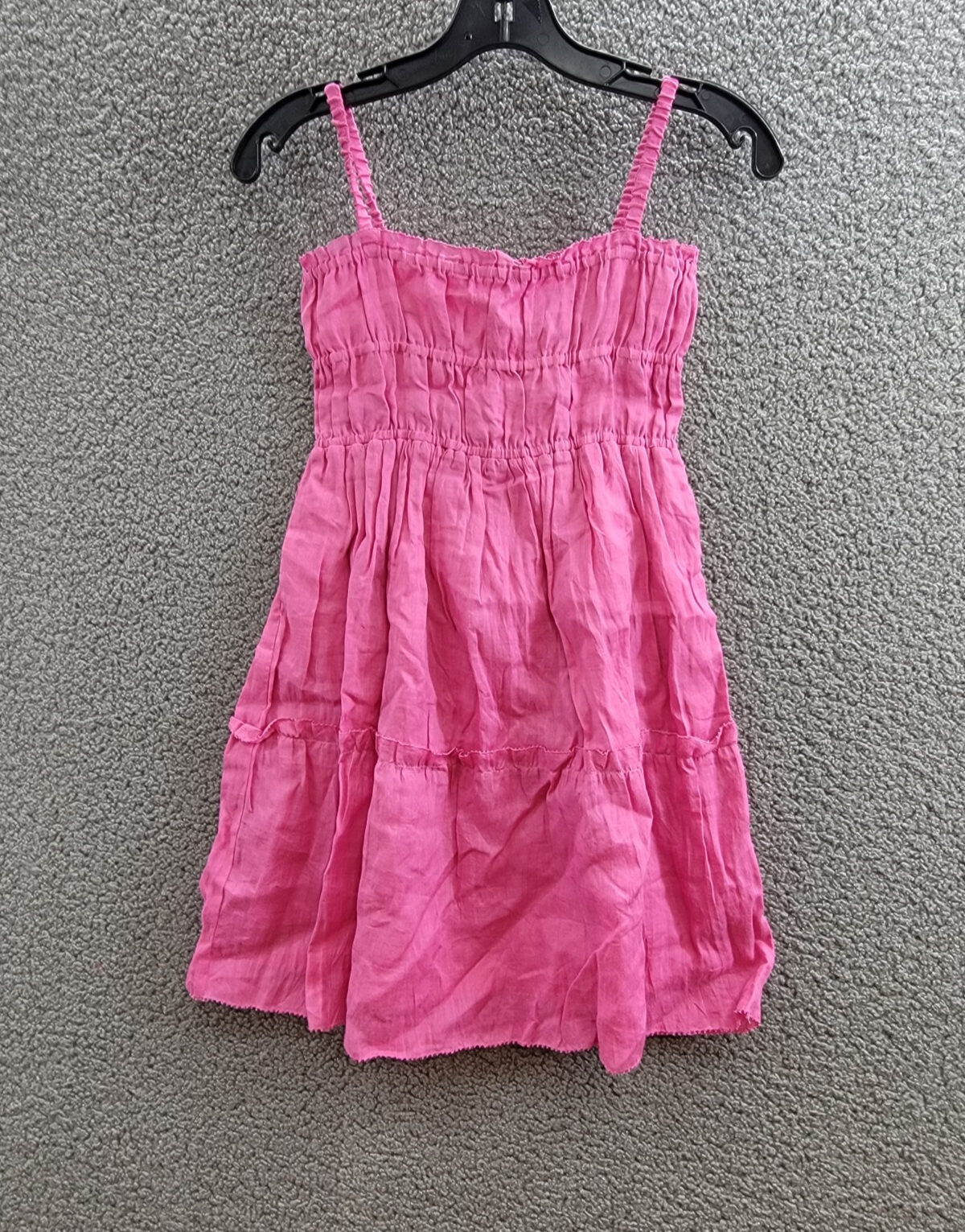 Sea Cole Smocked Sleeveless Dress Big Girls 10Y Pink Back Zip Closure - Picture 2 of 16