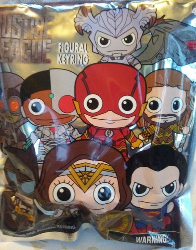 DC Comics JUSTICE LEAGUE Movie 3D Figural Keyring Blind Bag Keychain Monogram