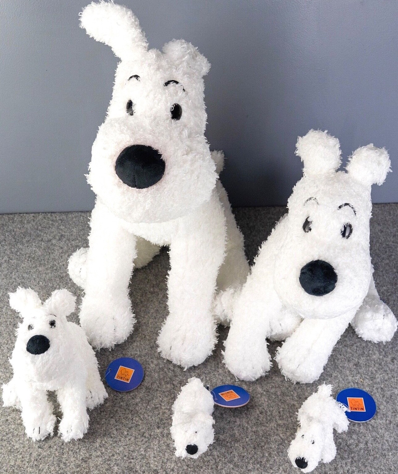 Moulinsart Snowy Plush Soft Toys 8/20/37/50cm sizes BUY