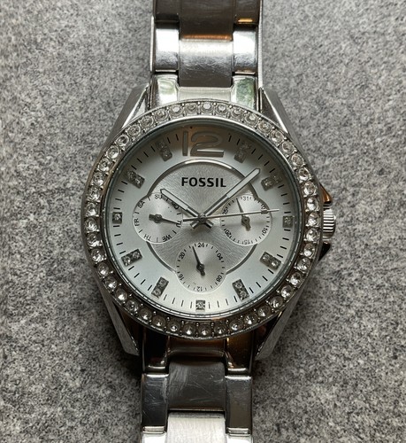 fossil rirey es3203 腕時計 デッドストック y2k Riley Multifunction Gold-Tone Stainless Steel Watch - ES3203