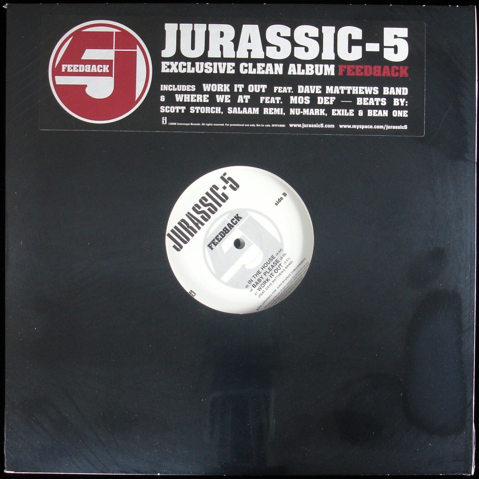 Jurassic 5 レコード　LP ヒップホップ　ラップ Jurassic 5 - Quality Control (Vinyl LP)
