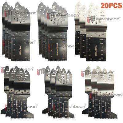 20-240PC Oscillating Multi Tool Saw Blades Wood Metal Cut Cutter For Dewalt Fein