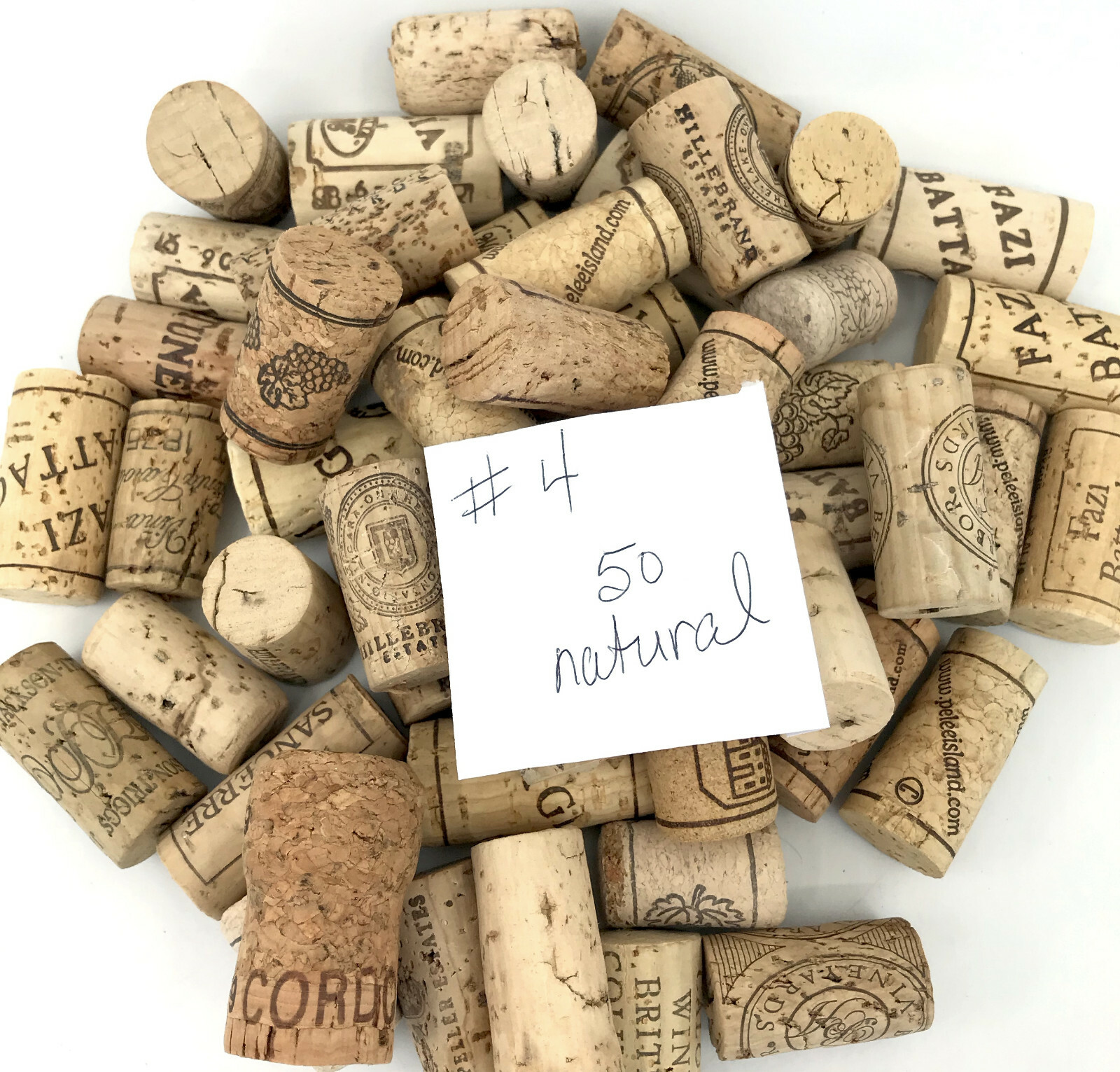 Recycled Wine Cork Natural Craft Lot of 50 from across Canada Italy