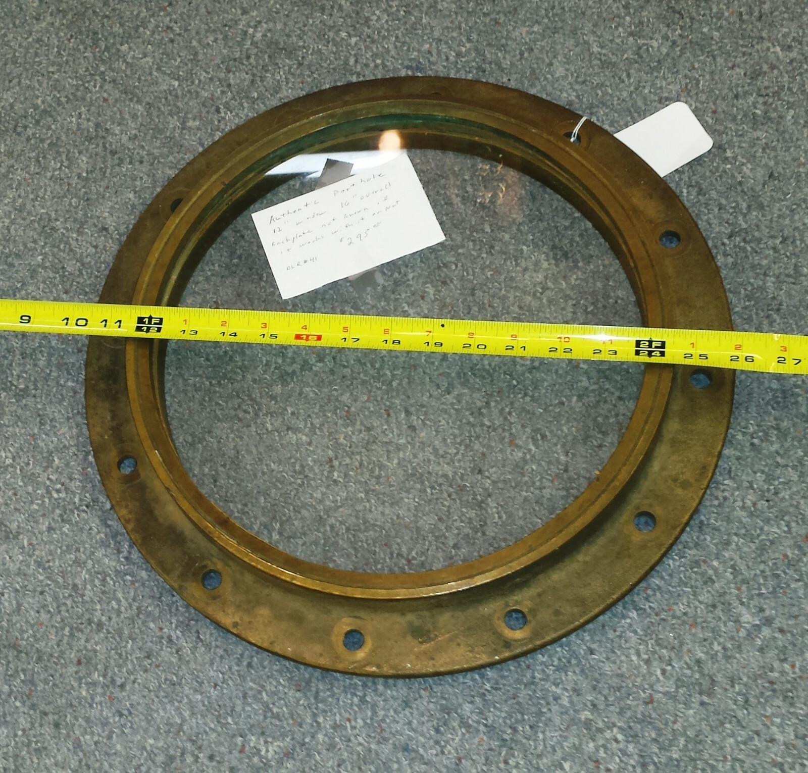 Antique Authentic Ships Port Hole Window (143)