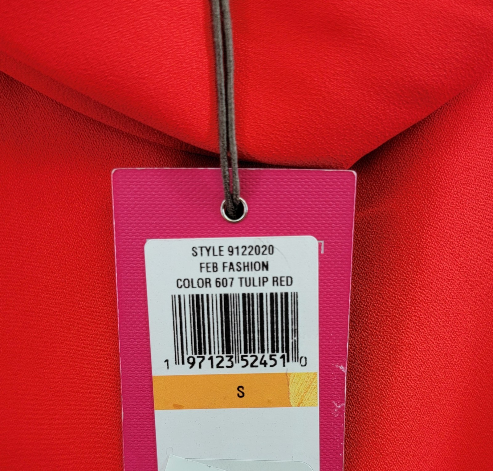 Vince Camuto Sleeveless Cowl Neck Top Women's S Tulip Red Keyhole Back Pullover - Picture 15 of 15