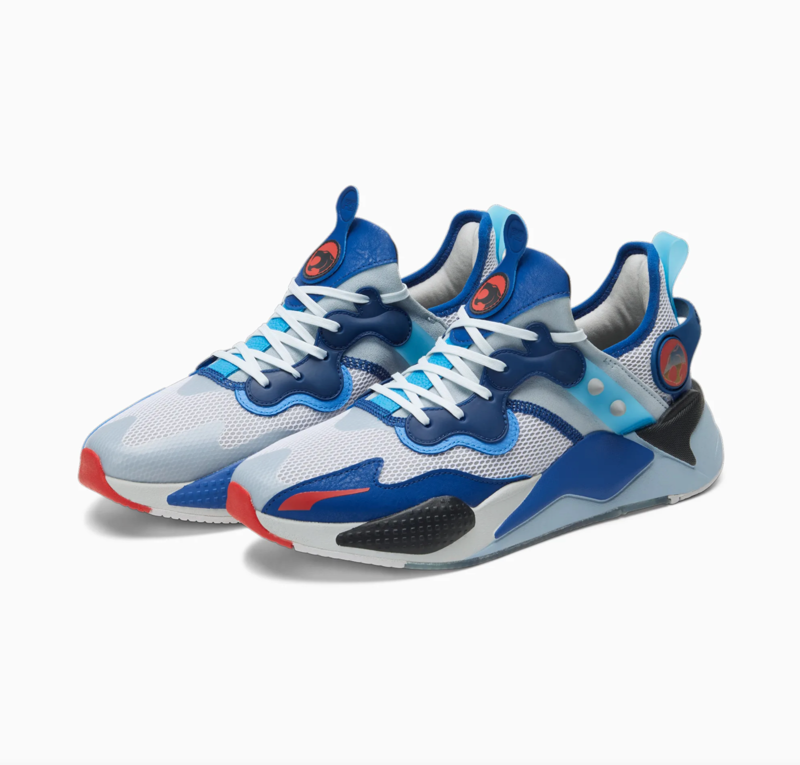 Pre-owned Puma X Thundercats Panthro Rs-x T3ch Clyde Royal Blue Harbor Mist White Red Rsx