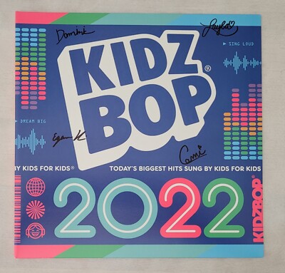 Kidz Bop Kids Kidz Bop 2022 LP Yellow Translucent Vinyl US 2022 SIGNED! NM!!