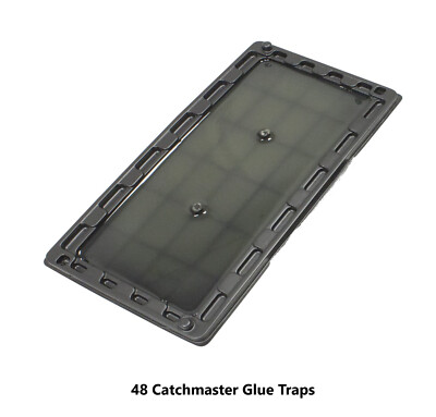 Catchmaster Black Tray Glue Boards (48 Traps) Catchmaster Professional Glue Trap