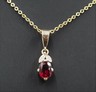 Ruby & Diamond Pendant 9ct Yellow Gold Fine Unisex Gemstone Jewellery-2.JPG