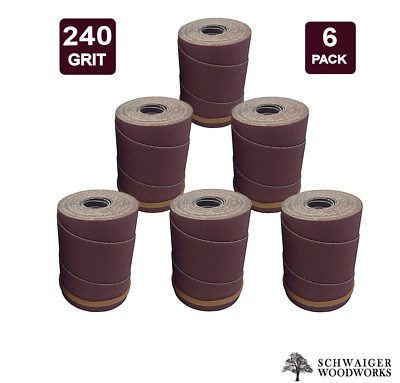 サンドロール Drum Sander Sanding Wraps/Rolls, 240g for SuperMax 19-38, 6
