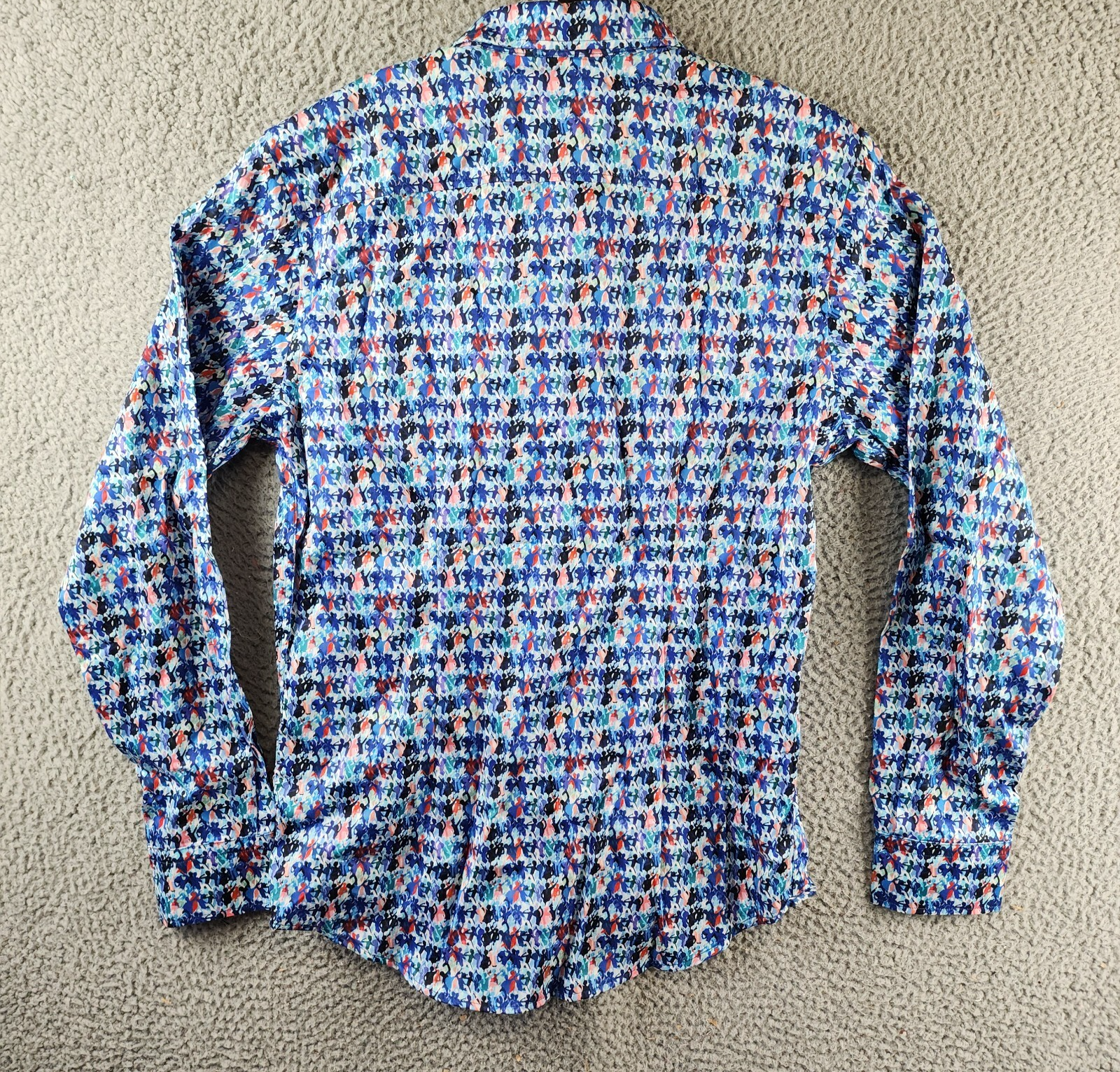 Robert Graham Maspeth Tailored Fit Woven Shirt Men's S Multicolor Button Closure - Picture 12 of 15