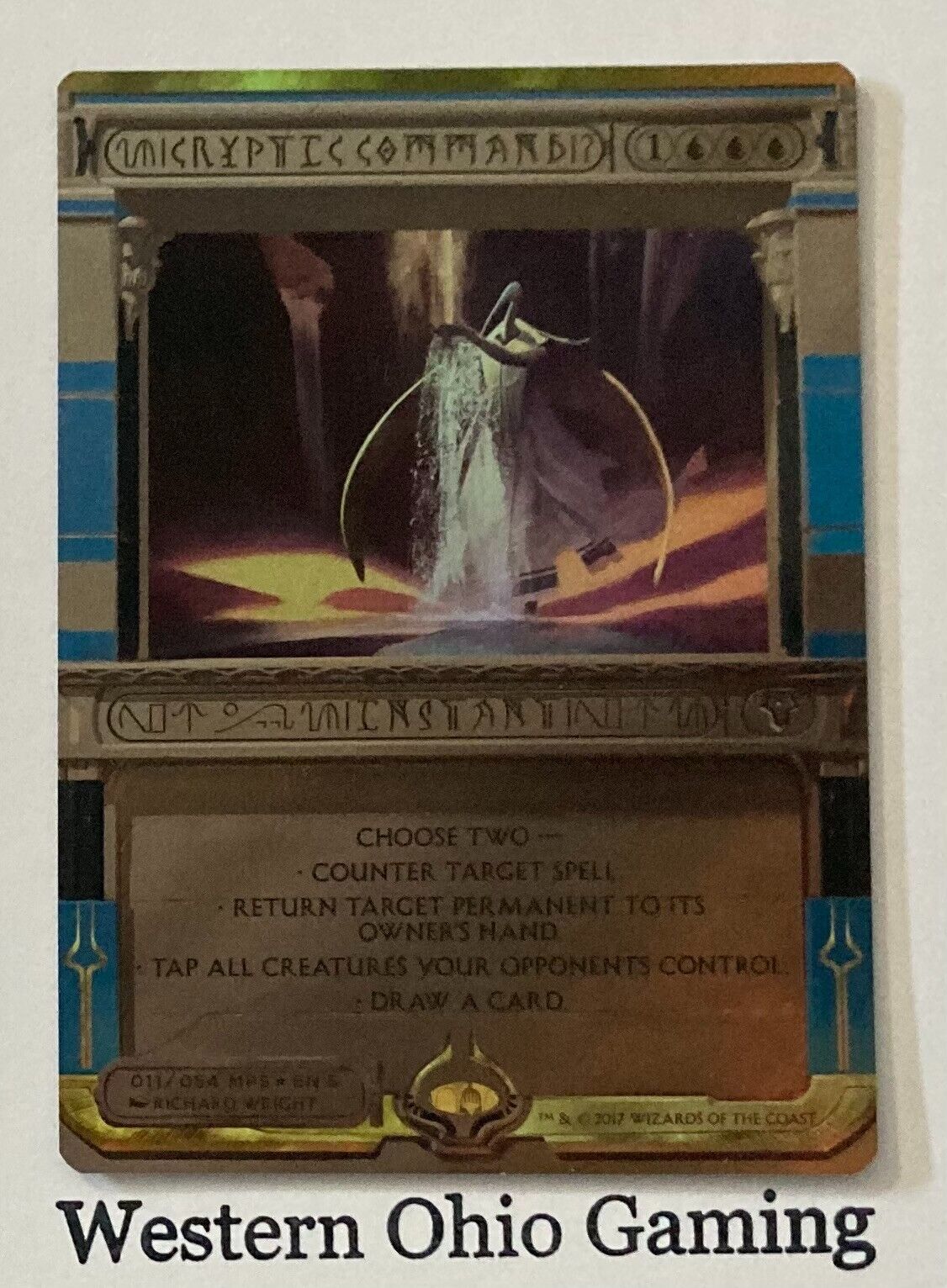 Magic MTG Masterpiece Series Amonkhet Invocations Cryptic Magic MTG Masterpiece Series Amonkhet Invocations Cryptic