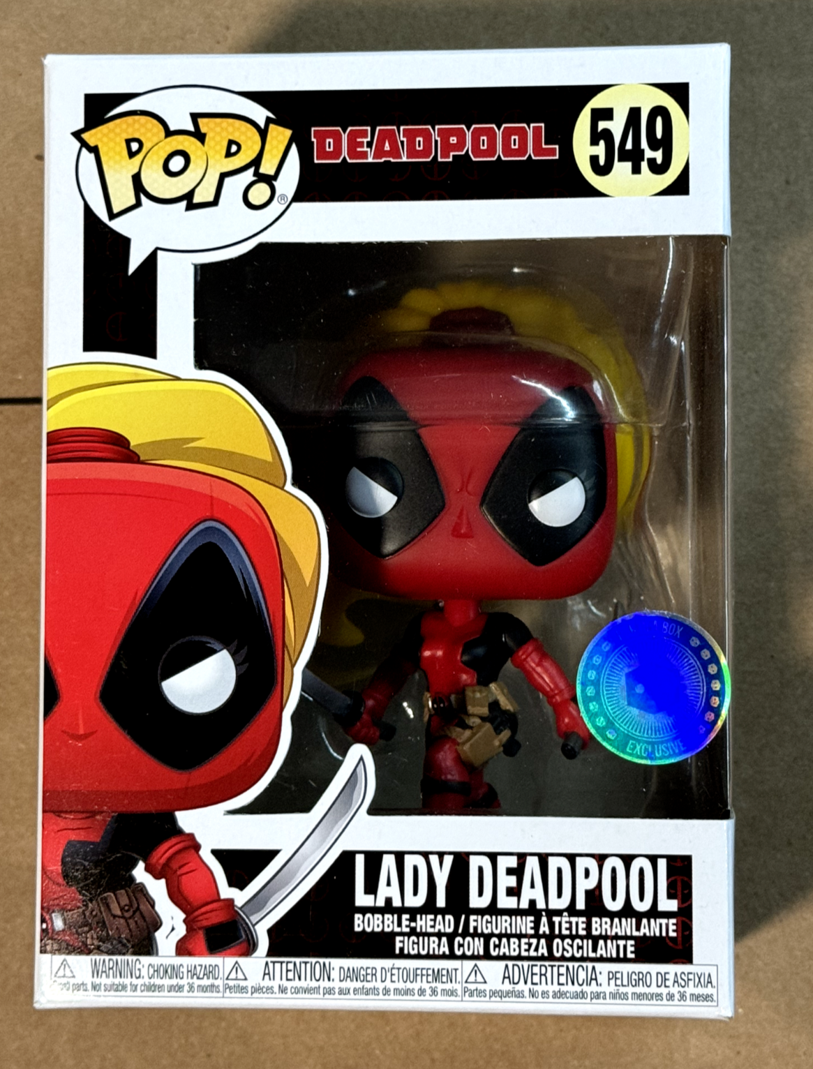 Funko Pop! Marvel X-Men Lady Deadpool Pop in a Box Exclusive | eBay