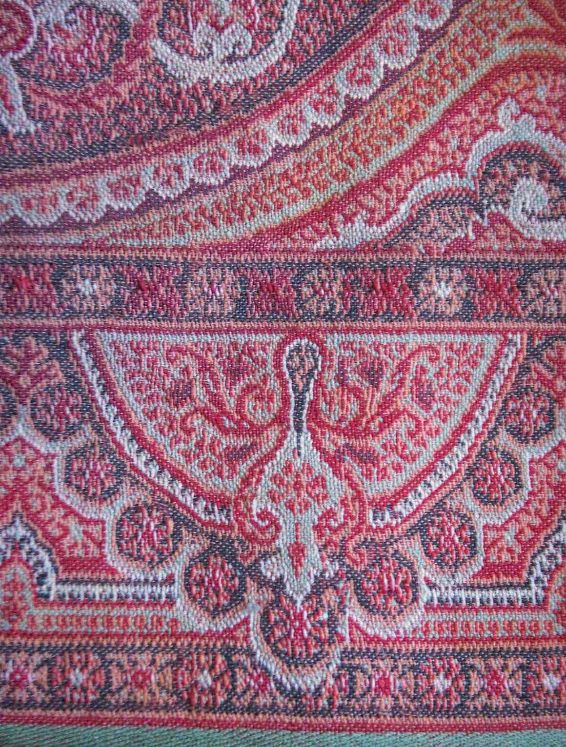 Top-Quality Antique Indian Wool Paisley, fragment