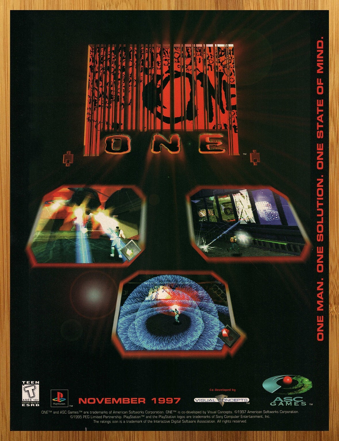 THE HIVE WARS ハイヴウォーズ　ゲーム販促ポスター　1998年　PS 1998 One Playstation PS1 Vintage Print Ad/Poster Retro Video