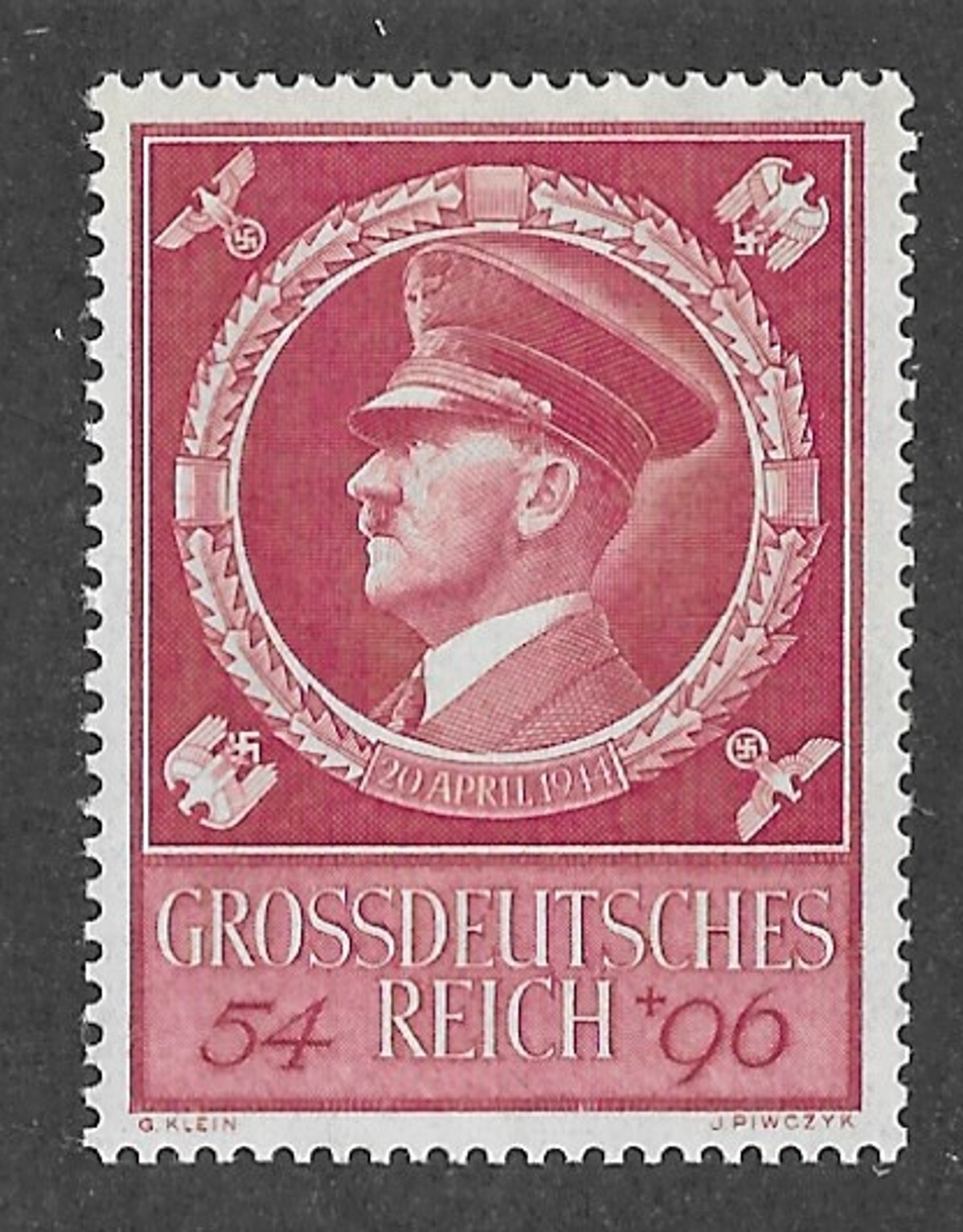 MNH stamp Sc B271 / Adolf Hitler / 1944 55th Birthday
