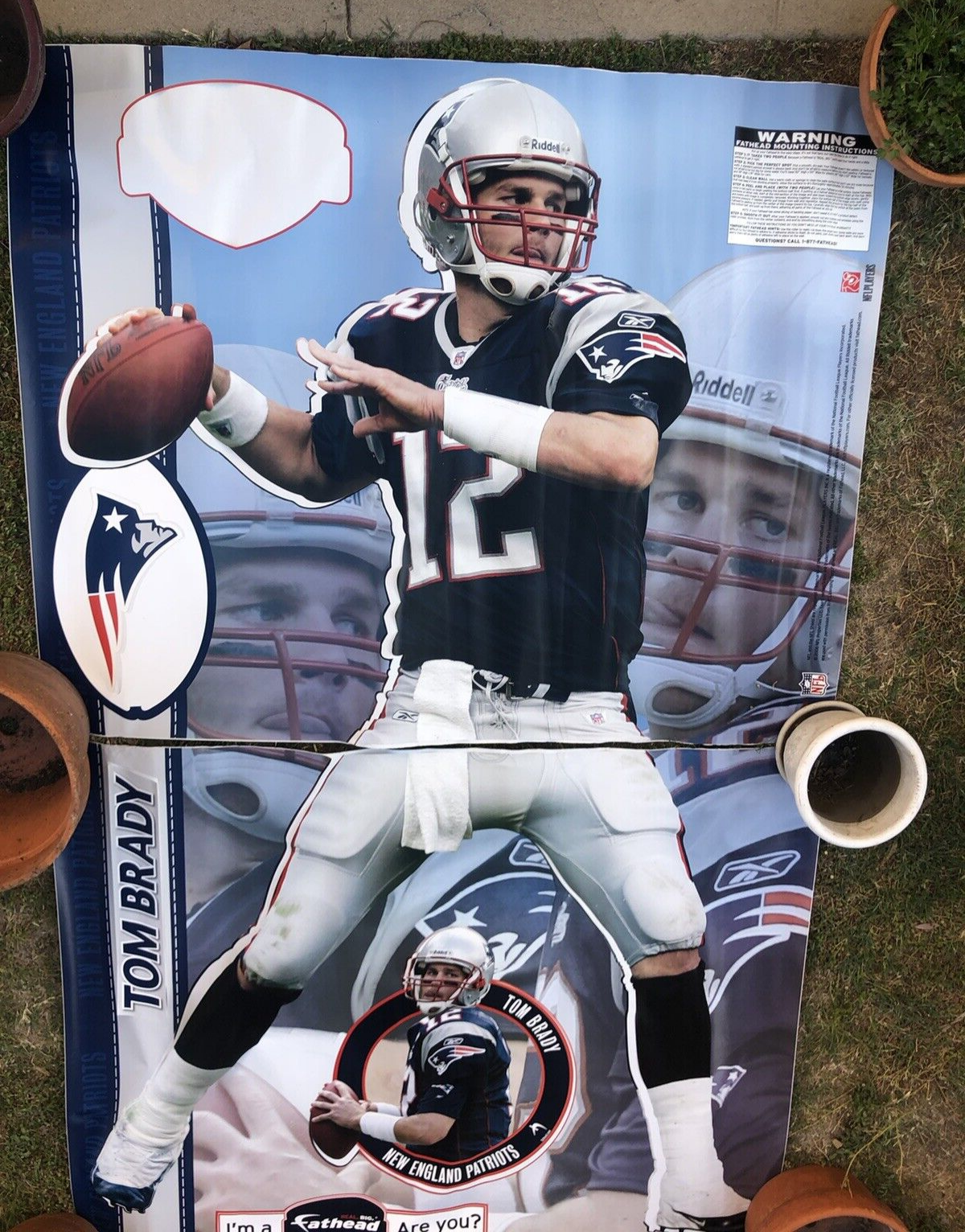 Tom Brady Life-Sized New England Patriots Fathead 80x51