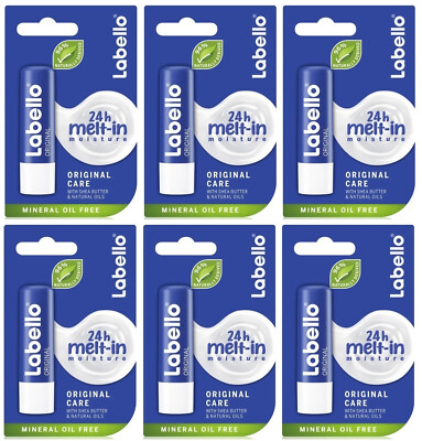 6x Labello Liposan Original Classic Caring Lip Balm  6x5.5 ml Nivea
