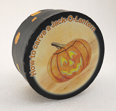 MWW Inc. Mini Plates How to Carve a Jack-O-Lantern Pumpkin Set Halloween Autumn