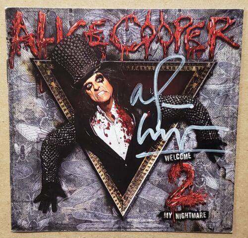 ALICE COOPER 2011 Welcome 2 My Nightmare SIGNED BOOKLET Autograph