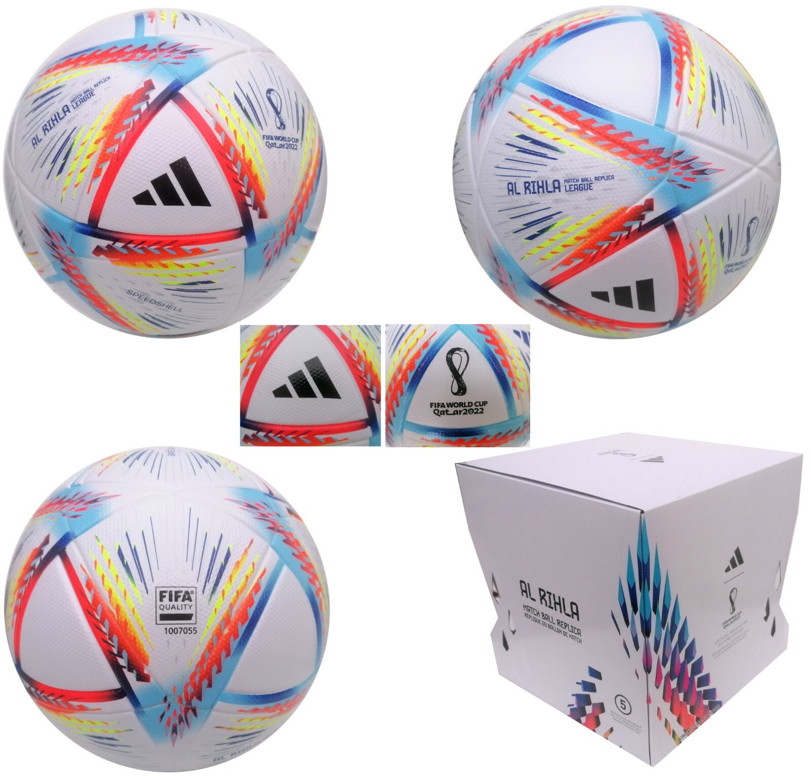 Adidas Rihla WM 2022 Qatar Kids Training Ball Seamless
