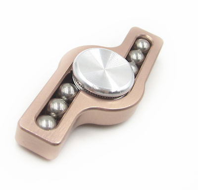 Hand Bearing Fidget Spinner Aluminum SteelBall Finger Gyro Black