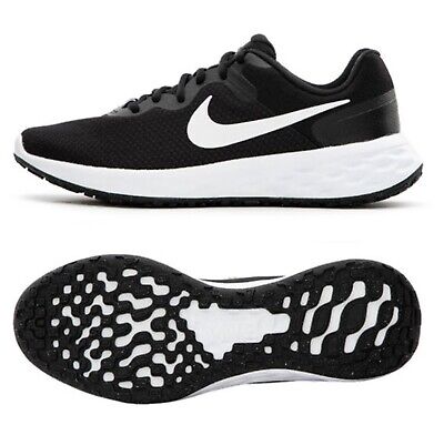Nike Men REVOLUTION 6 Shoes Run Black White Sneakers Boot Casual Shoe DC3728-003