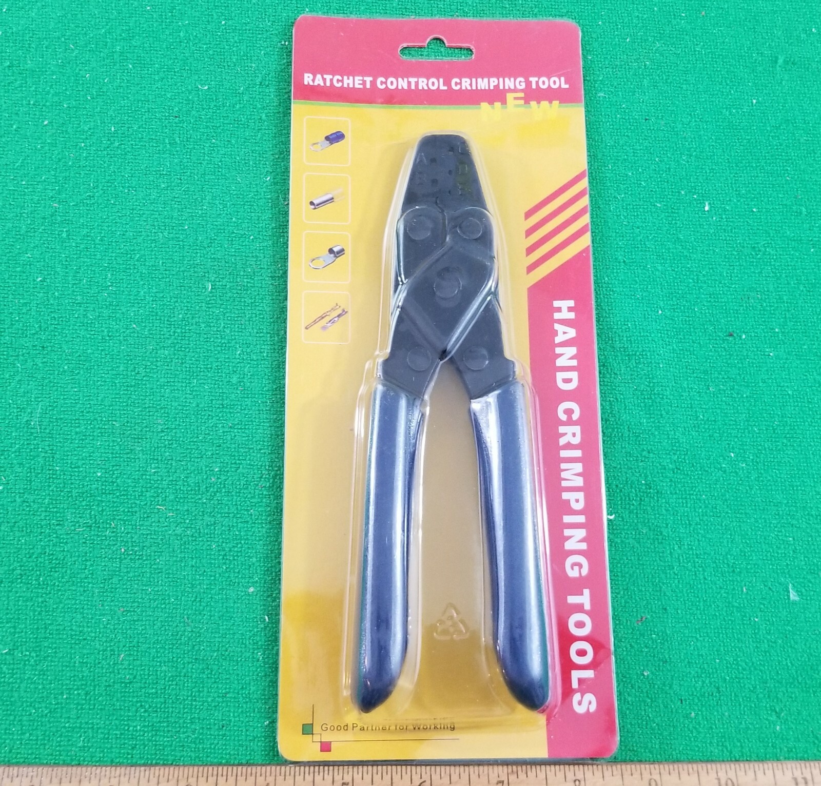 NEW, Blue Hand Crimping Tools Crimping Press Ratchet Control Crimping