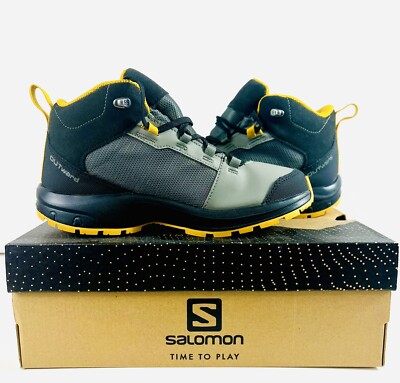 Salomon Outward CSWP J size 5 USA Castor Grey/ Black/ Arrowwood