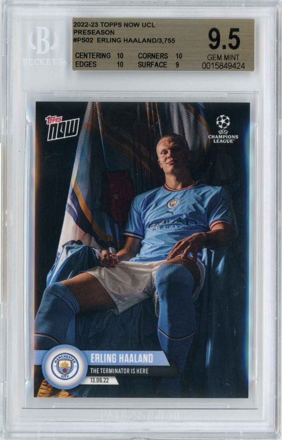 2022-23 TOPPS NOW UEFA CHAMPION LEAGUE PRESEASON #PS02