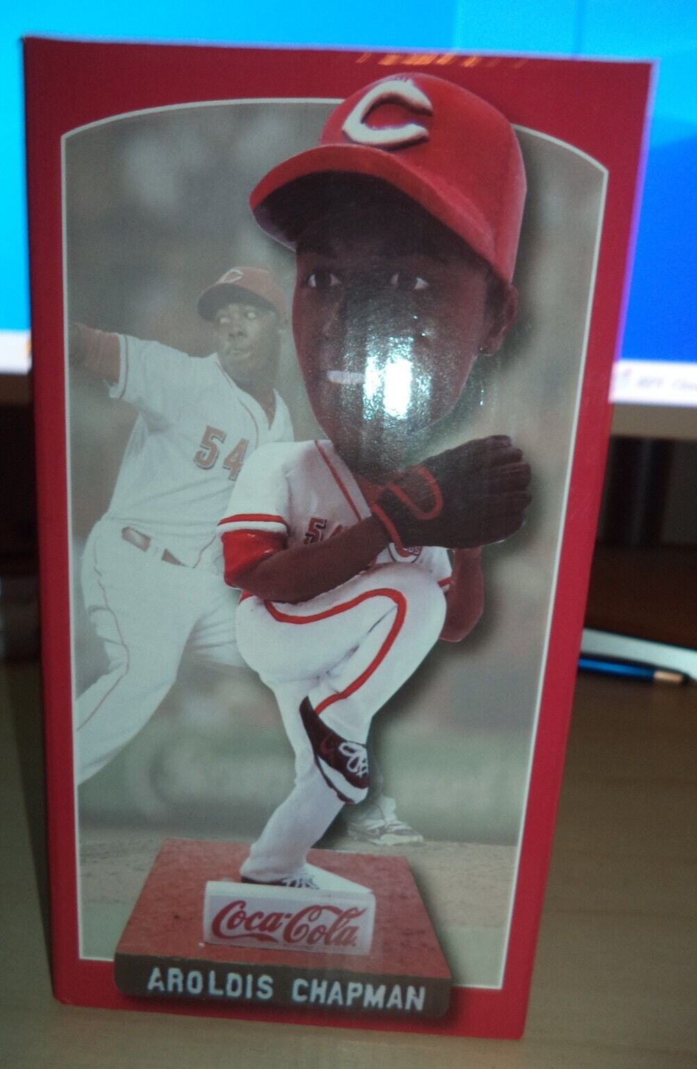 アロルディスチャップマン aroldis Chapman bobble head Aroldis Chapman New York Yankees National Flag Bobblehead