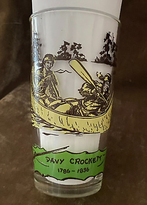 Davy Crockett Stretched Hide Sign Glass ~ Fighter / Statesman / Hero 1786 -1836