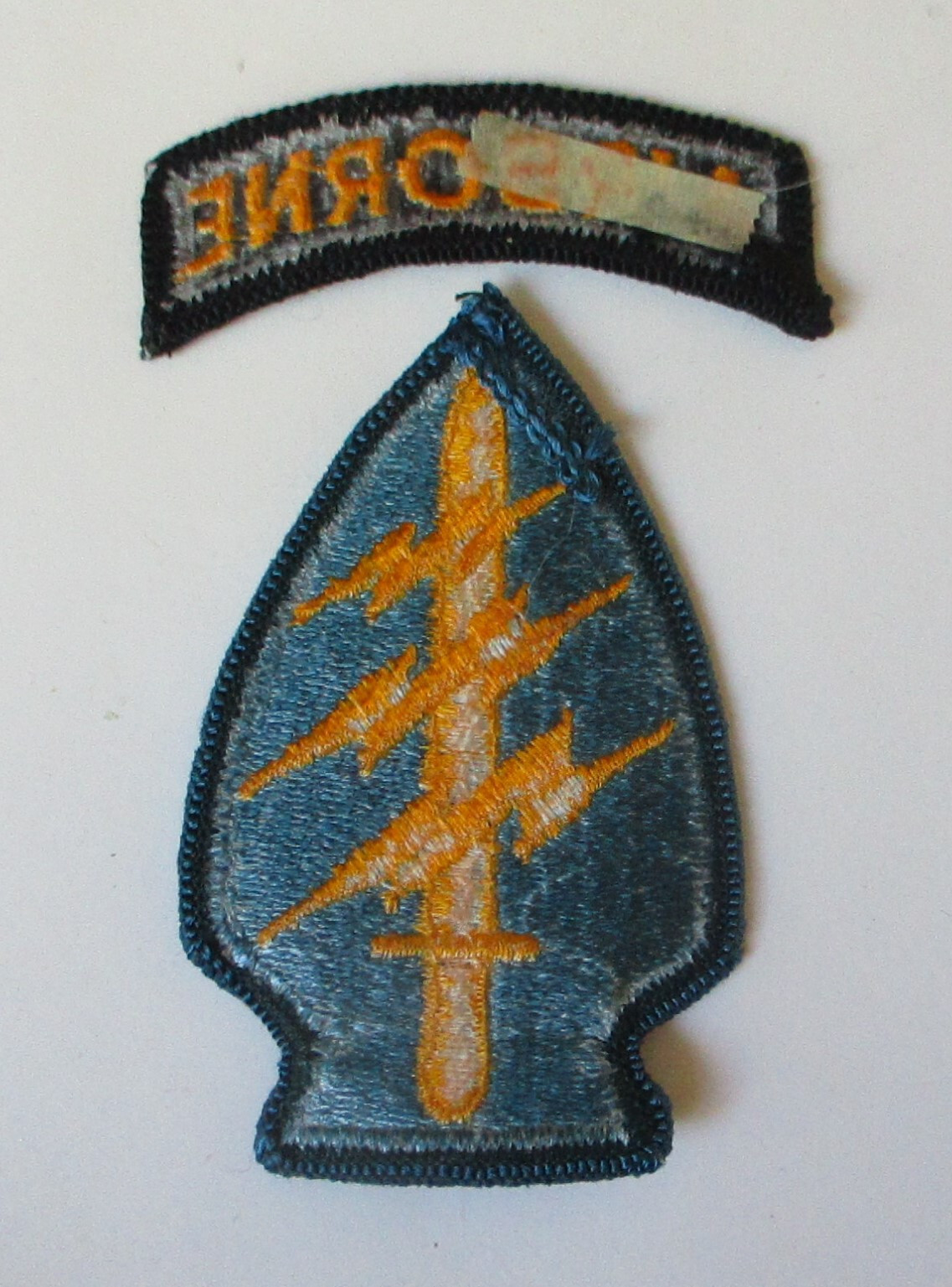 US ARMY AIRBORNE SPECIAL FORCES PATCH Merrowed Edge Vietnam / Cold War Vintage