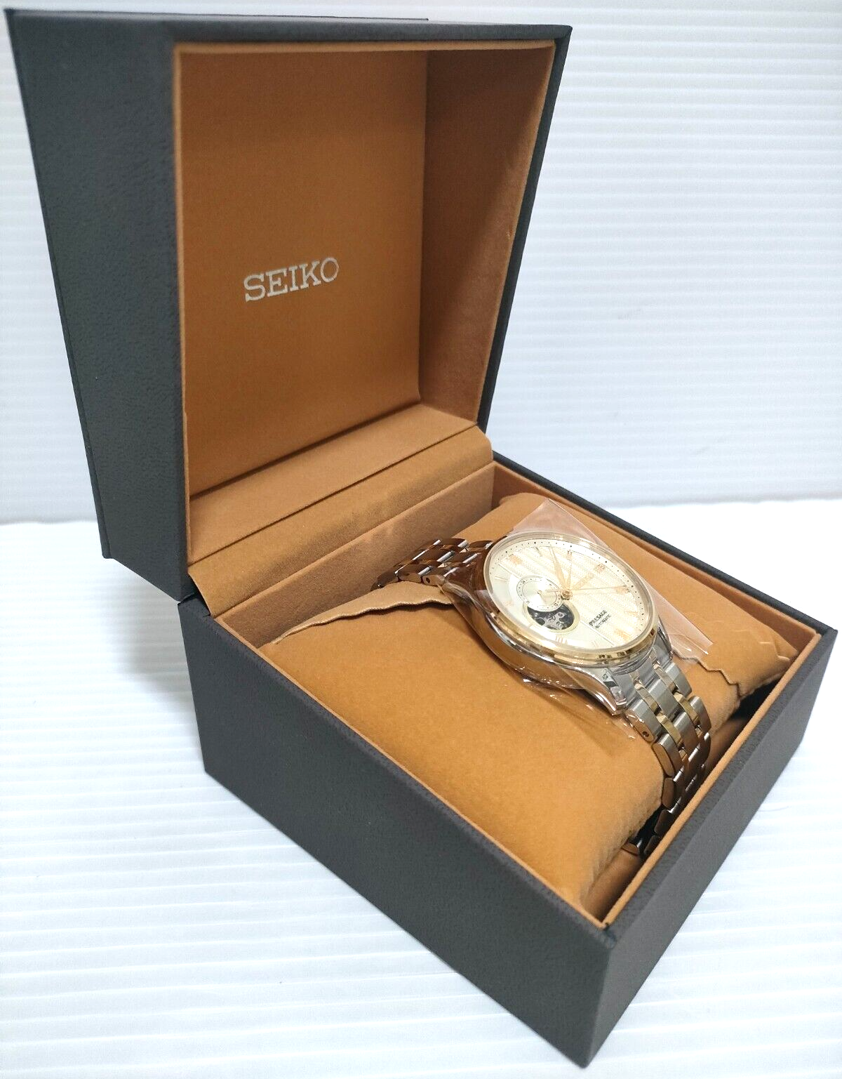 Pre-owned Seiko Presage Sary238 Japanese Garden Automatic Mechanical Elegant Men Gold