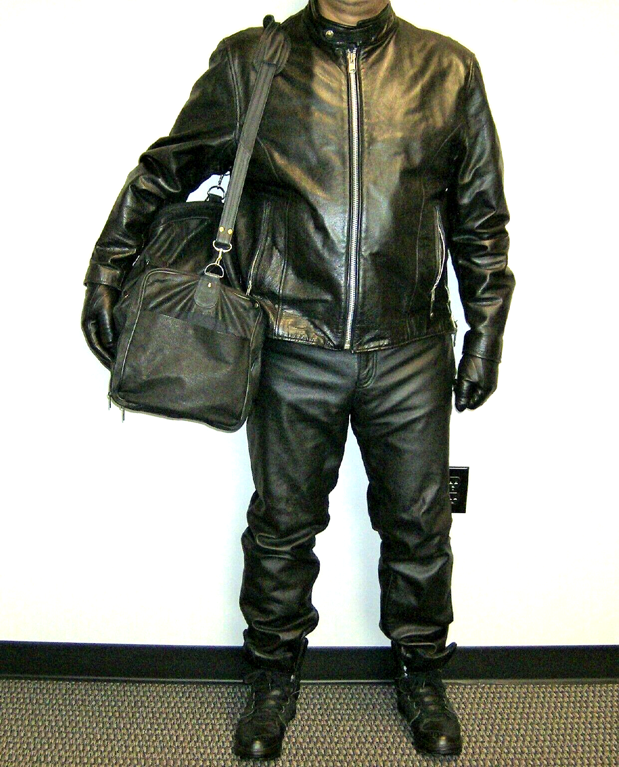 パンツ archive COMME CA docking leather pants パンツ archive COMME CA docking leather pants パンツ archive COMME