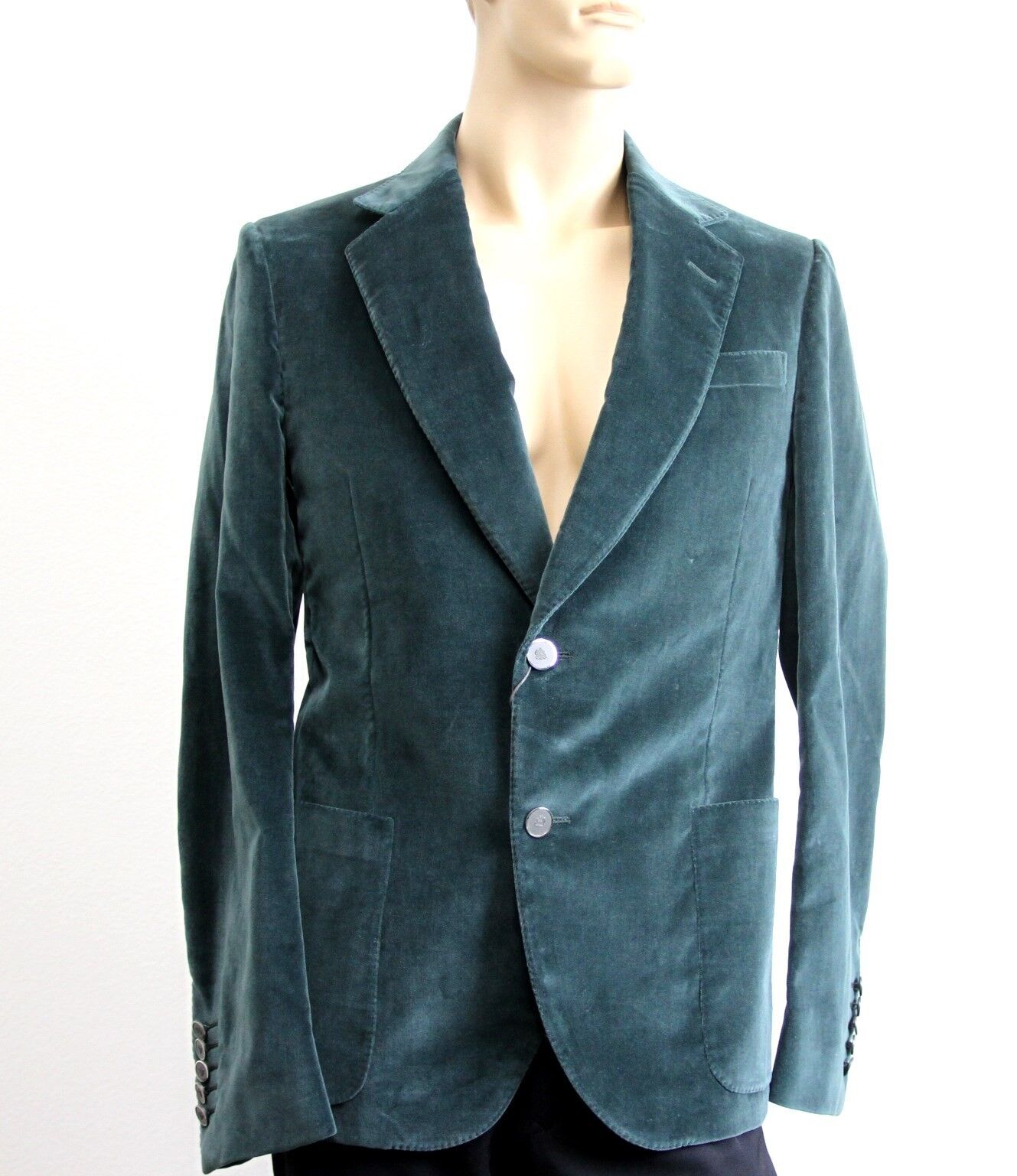 $3100 New Authentic Gucci Mens Runway Green Velvet Jacket $3100 New Authentic Gucci Mens Runway Green Velvet Jacket