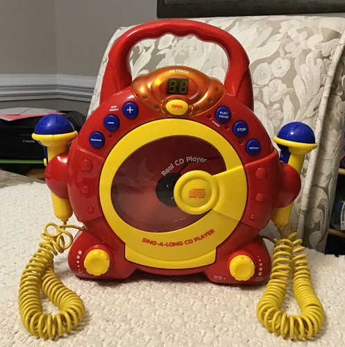 Sing-a-Long Real CD Player Karaoke with 2 Microphones