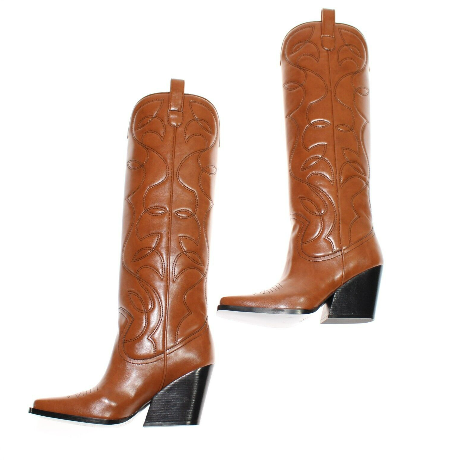 【送料&関税込】Stella McCartney Stretch Cowboy Boots Faux leather cowboy boots in black - Stella Mc Cartney
