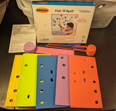 New EduShape Fish 'N Spell Bathtub Game