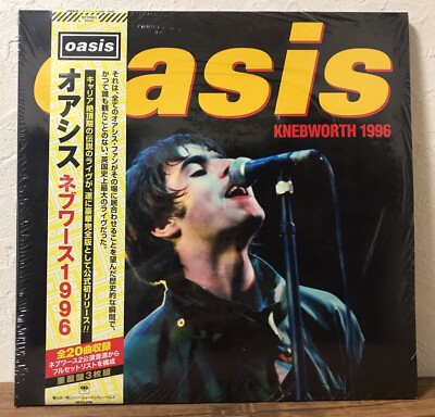 Oasis Knebworth 1996 w/ Japanese OBI 3LP Vinyl Record Limited Edition From JAPAN