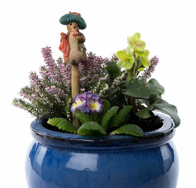 Cane Companions Beatrix Potter Bunny Stake Topper Handmade Ornament - Yard Art