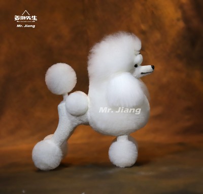 Mr. Jiang Poodle Continental Clip Extra Long Hair Full Body Coat / Model Dog [Wh